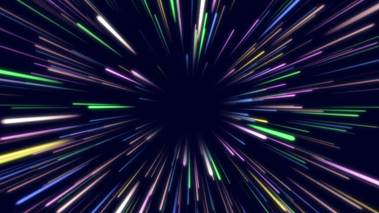Colorful Speed Lines Abstract Background