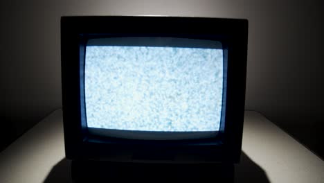 old analog tv with static as a picture