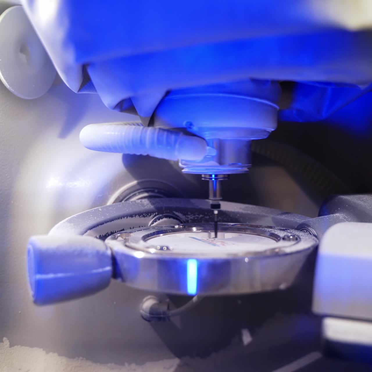 Close up of dentist working