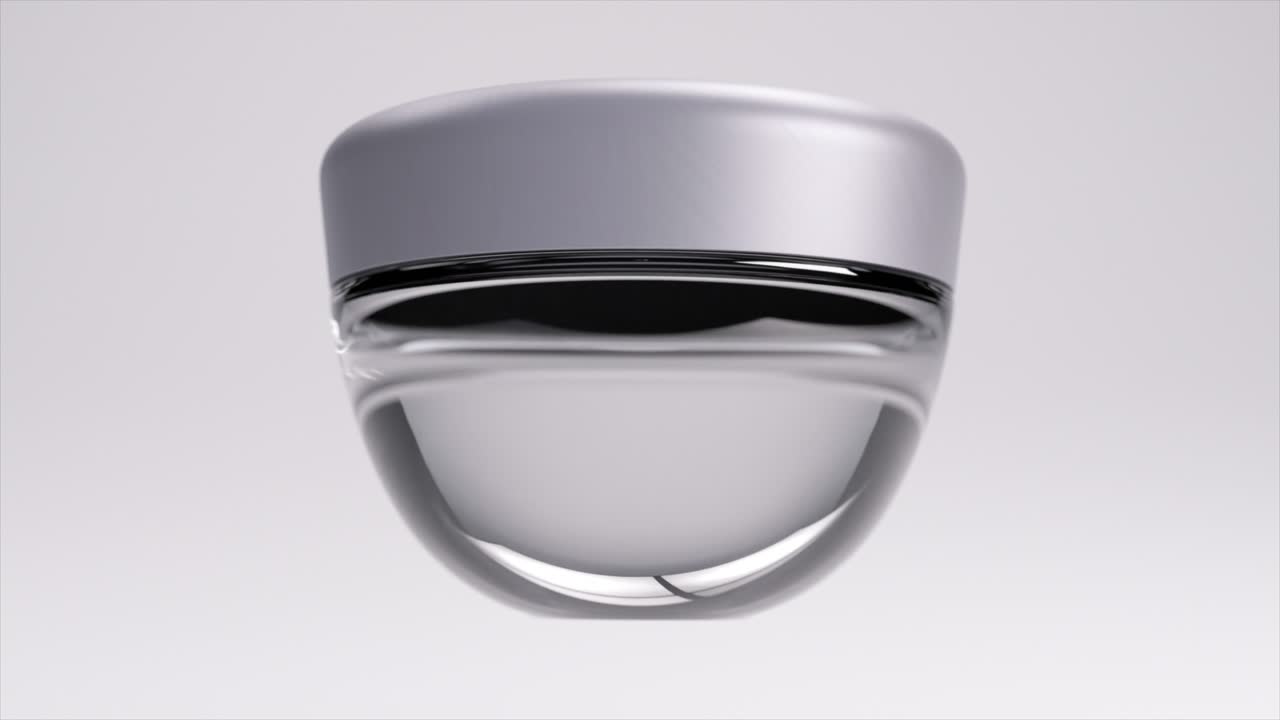 Modern Silver Cream Jar Mockup