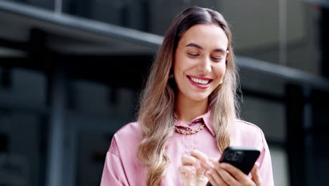 happy businesswoman, phone