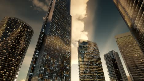 Skyscrapers or Modern Buildings in the City