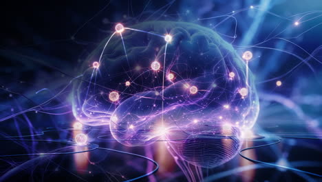 abstract representation of a brain with neural connections