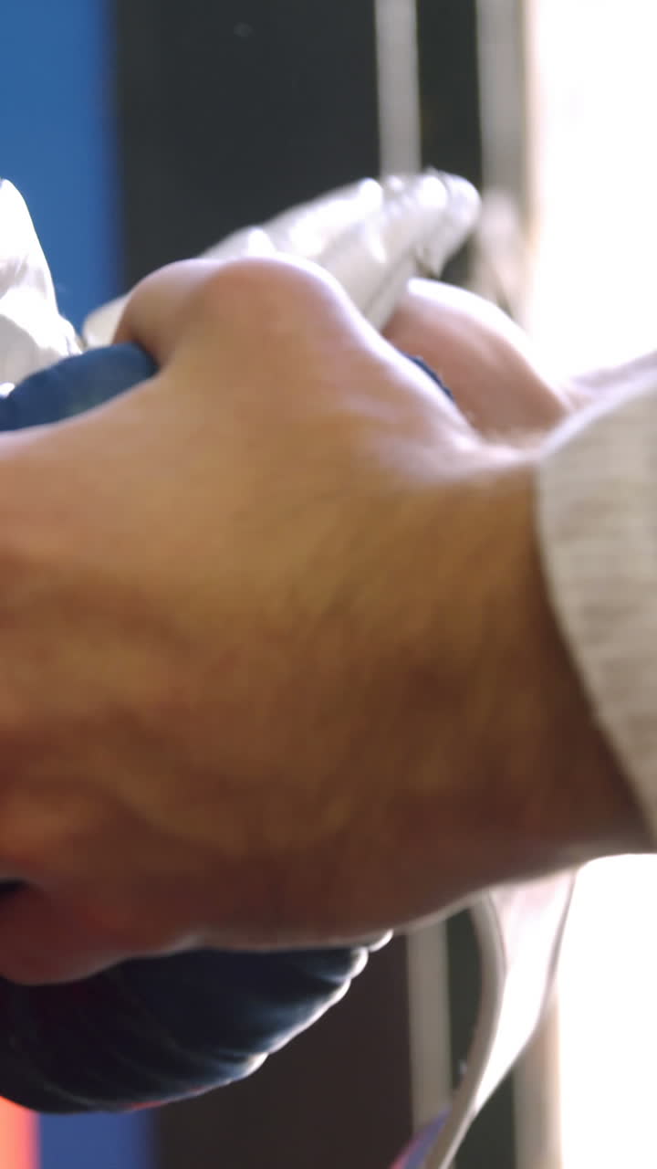 sección media de un hombre con guantes de boxeo