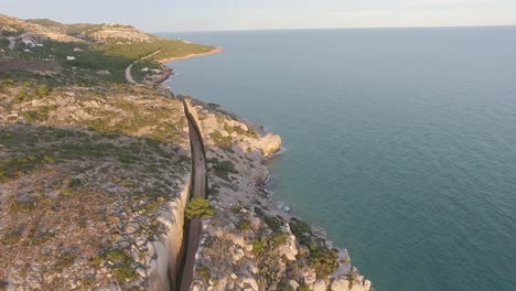 train line at the coast