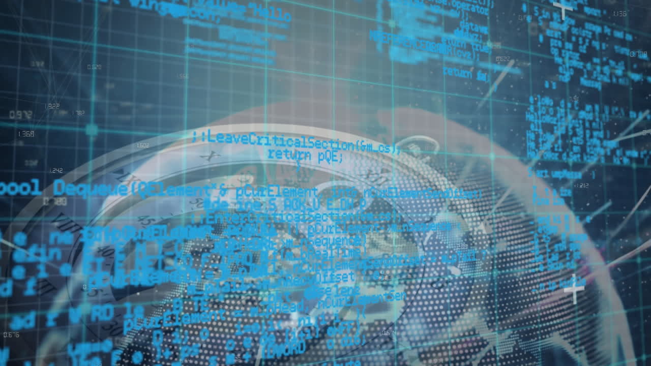 움직이는 시계에 대한 데이터 처리의 애니메이션