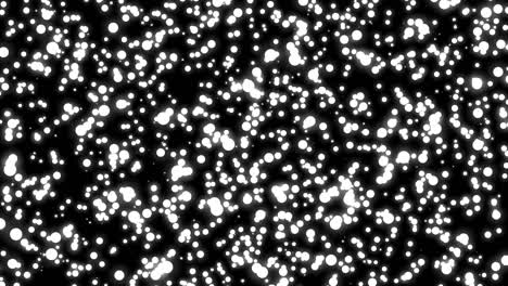 fondo de bokeh blanco brillante. partículas de puntos de fondo. movimiento de patrón de círculo