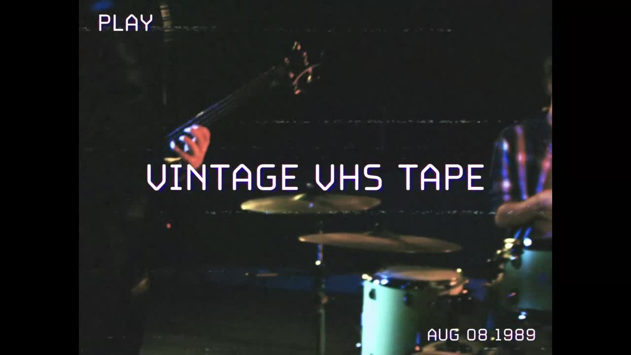 Retro VHS- och Glitch Distortion-videoeffekter