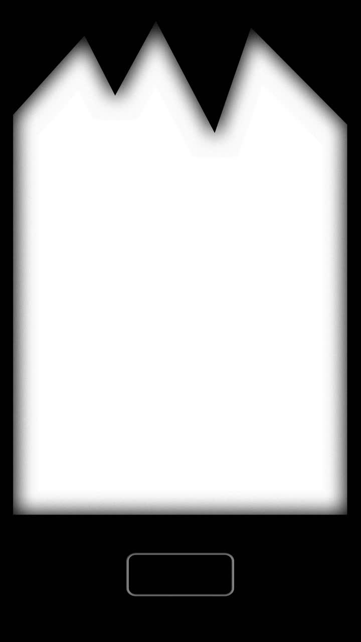 Abstract White Graphic on Black Background with Button