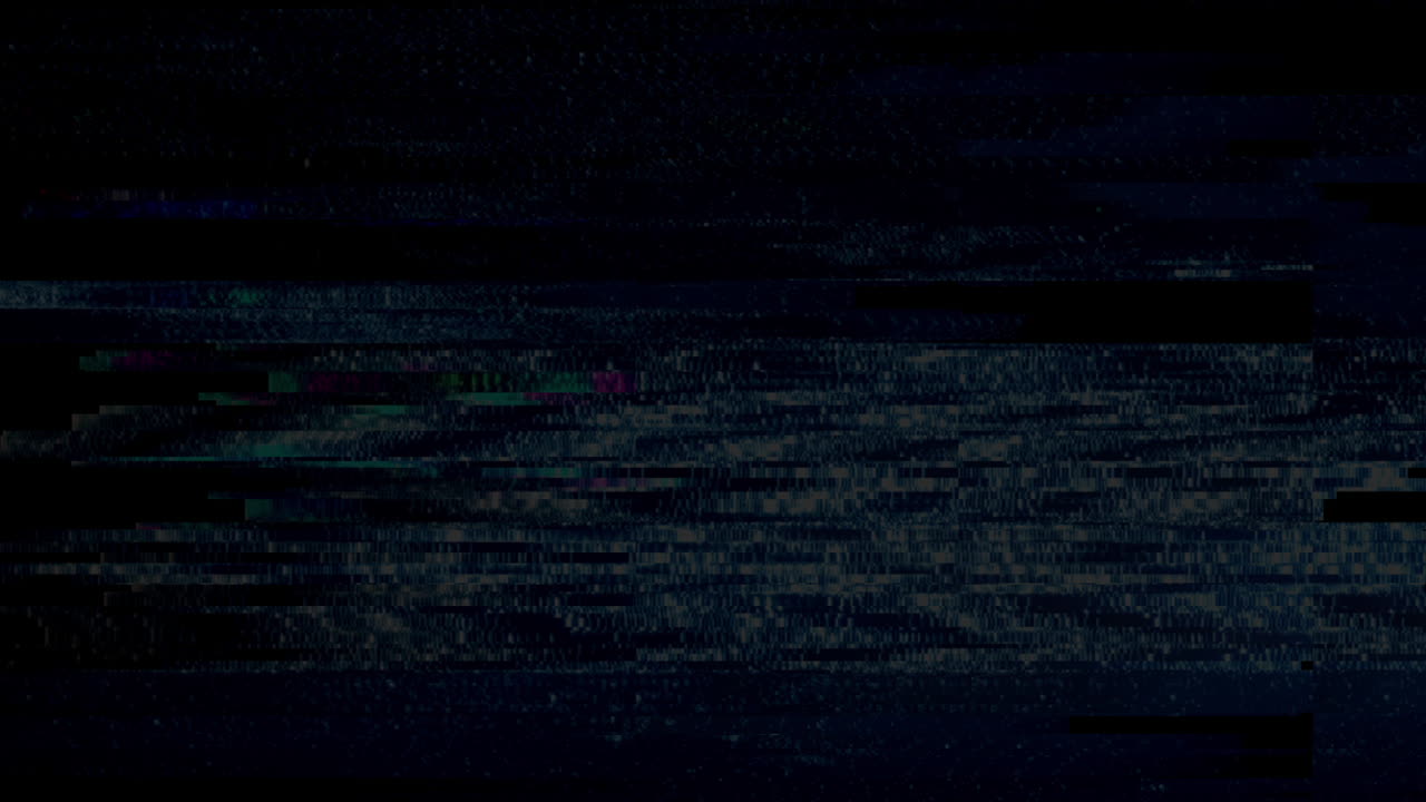 Digital Glitch Effect with Static and Color Distortion