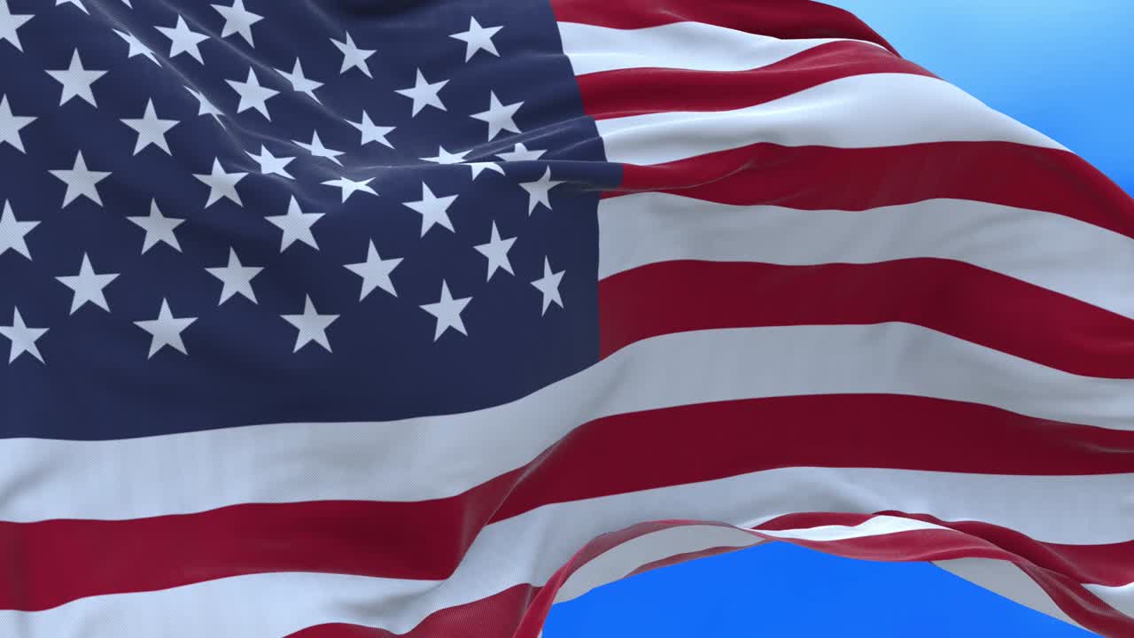un bucle sin costuras de la bandera de los estados unidos.