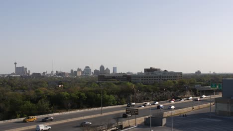 downtown san antonio skyline wide shot 4k 30fps