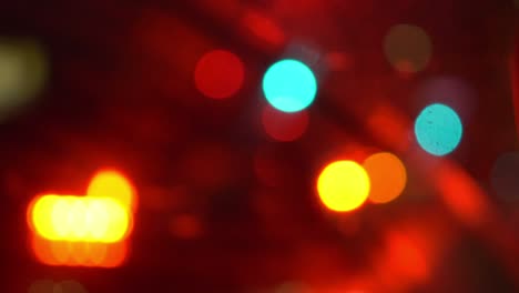 luces de bokeh coloridas en 4k movimiento lento 60 fps