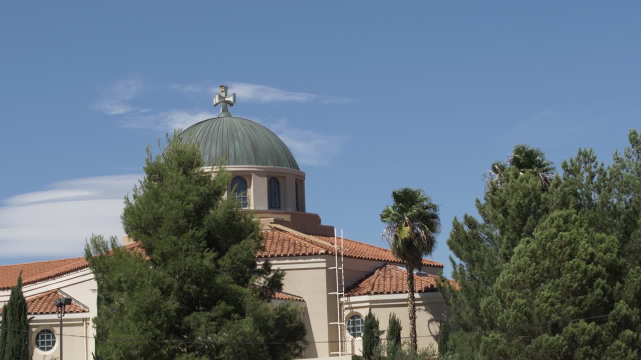 An Armenian Church on a windy summer day.