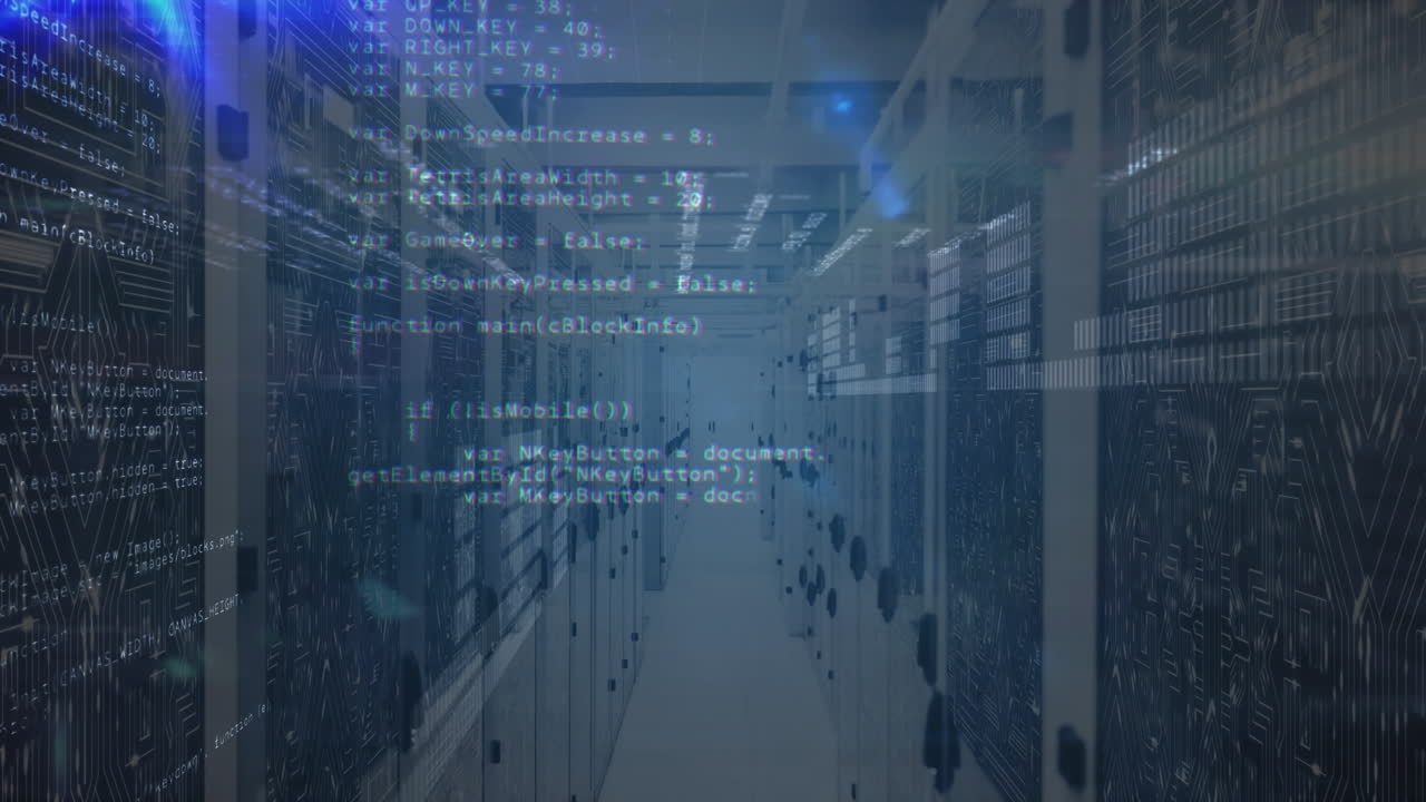 animazione dell'elaborazione dei dati su server