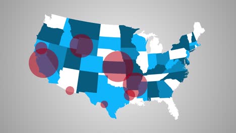 animated usa map showing a heat map of different locations