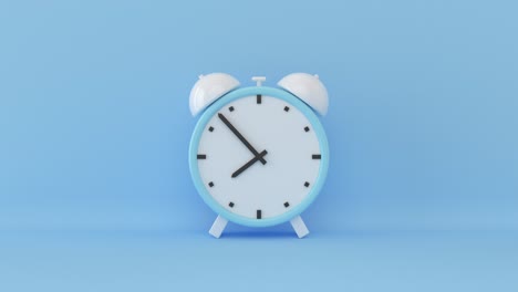 abstract and minimal clock on pastel background