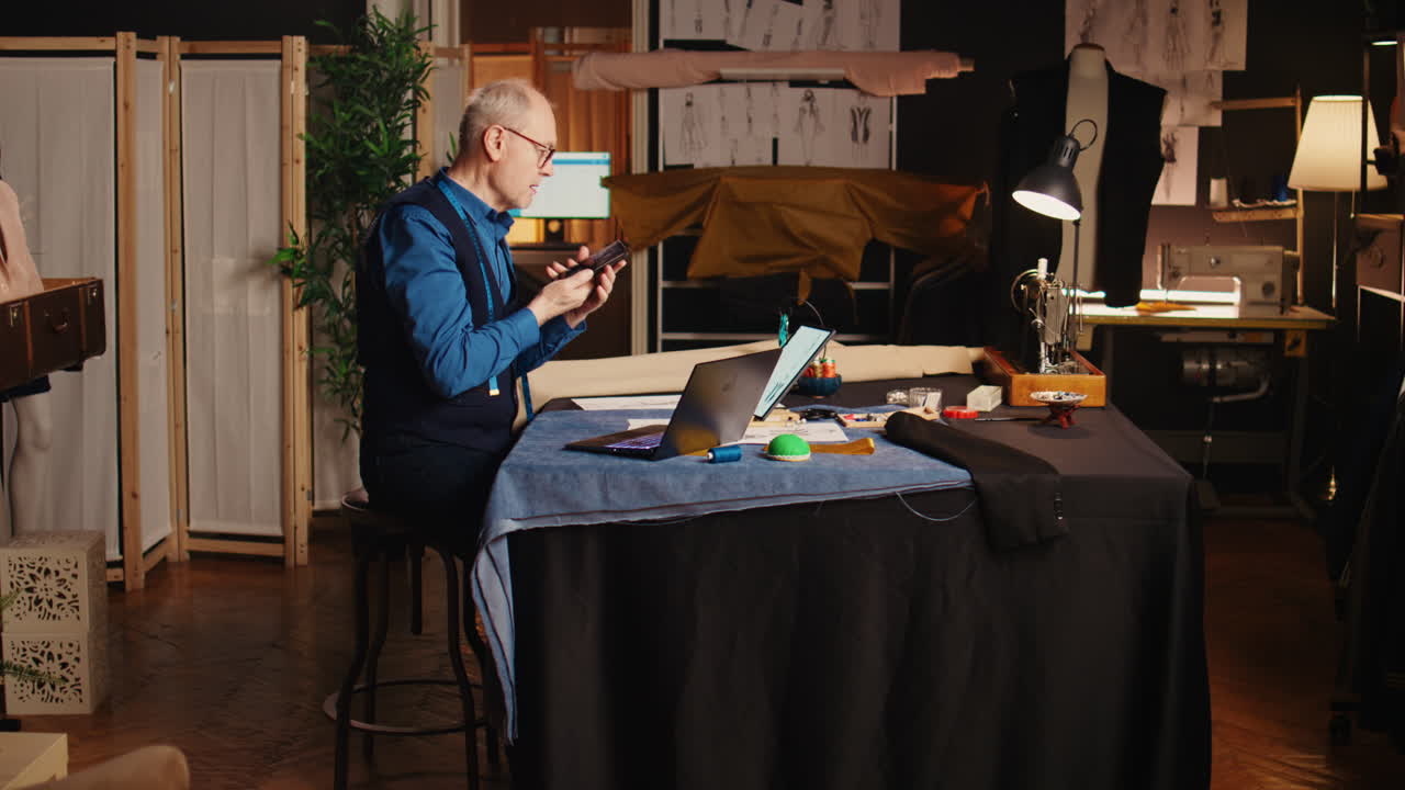 ⁇ 은 디자이너가 아 ⁇ 리에 고객을 불러