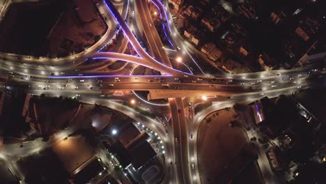 drone-footage-for-Amman-night-traffic