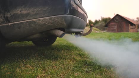 Car-exhaust-pipe-coming-out-of-the-diesel-exhaust