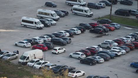 parking lot full of cars