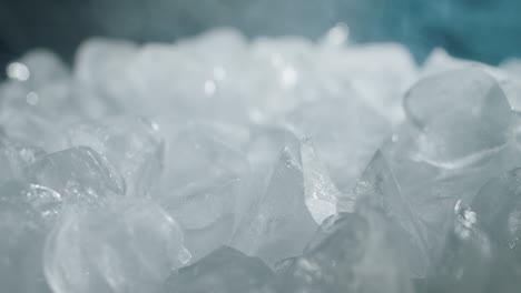 close-up of ice cubes