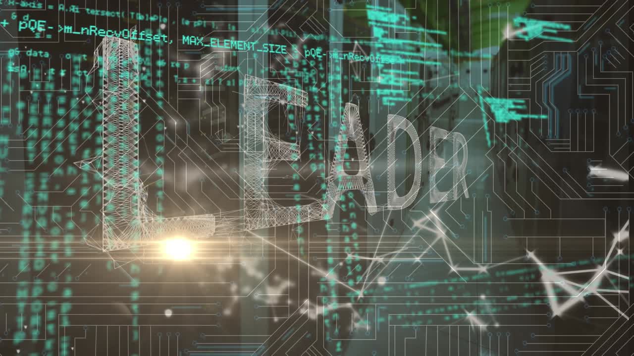 Animation of light spots over network of connections