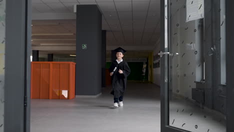 Small-Boy-Running-Thorugh-A-Corridor-In-A-School-1