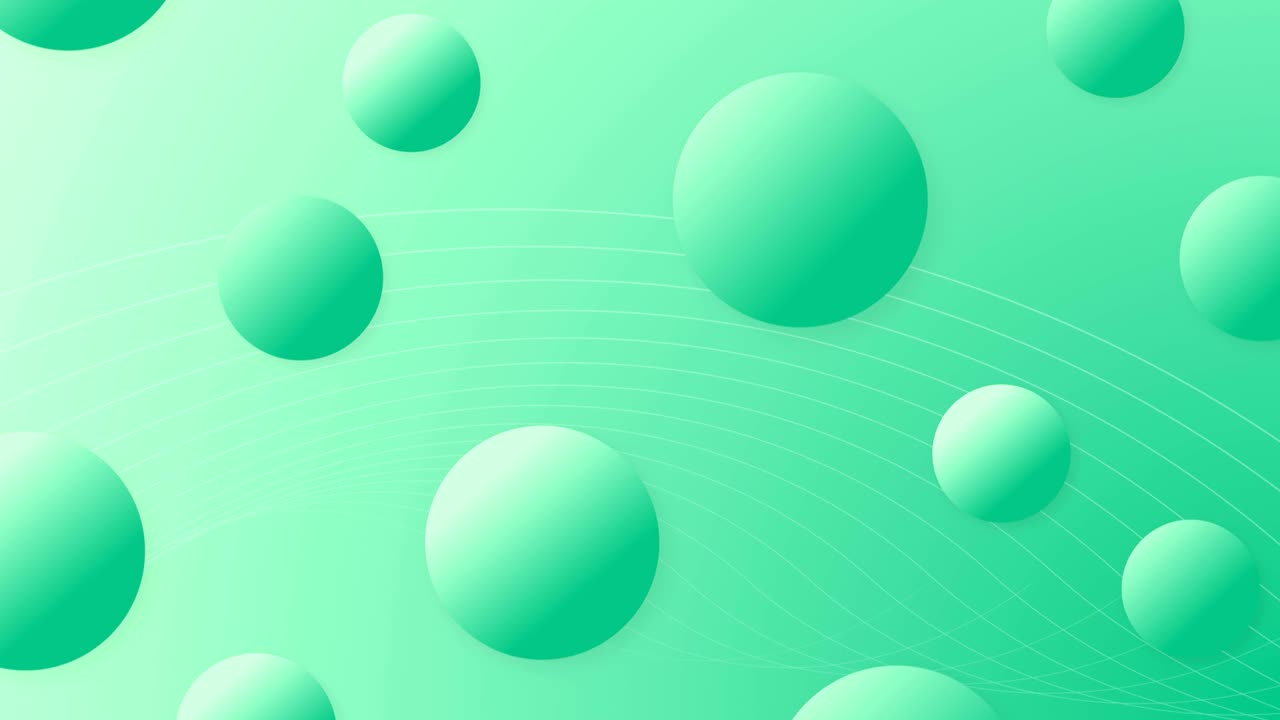 Trendy abstract background with gradient balls.