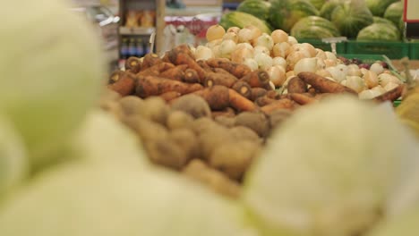 fresh organic vegetables at the farmers market. raw vegetables