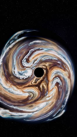 Black Hole with Distorted Planet