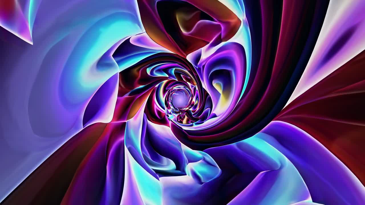 Abstract, colorful spiral pattern with a vibrant, swirling design