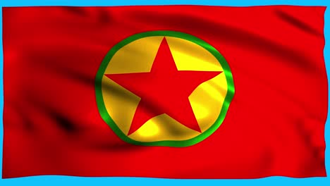 Una-Bandera-Pkk-Flotando-En-El-Viento