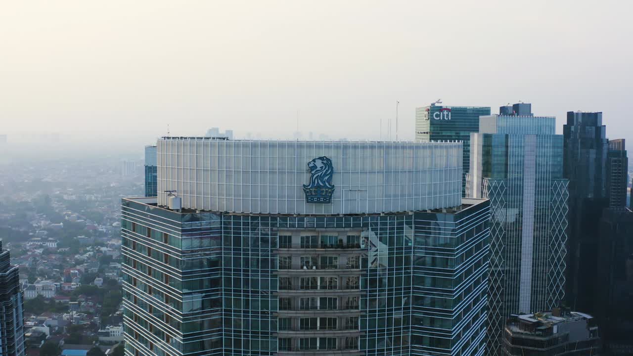 vista aérea del símbolo del hotel ritz-carlton