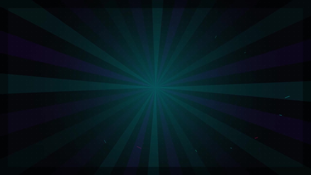 Abstract Dark Green Sunburst Background with Subtle Floating Particles