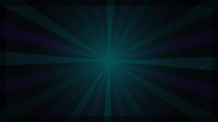Abstract Dark Green Sunburst Background with Subtle Floating Particles