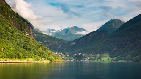 Timelapse-Geiranger-fjord-Norway