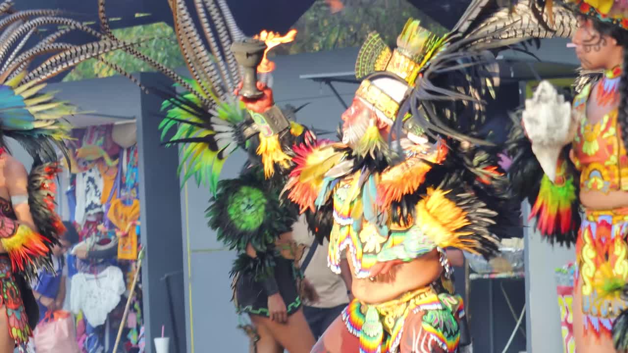 Men and Women in Mexican Ceremonial Dance