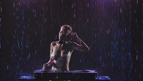dj in the rain
