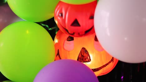 pumpkin balloons and decorations for halloween celebrations