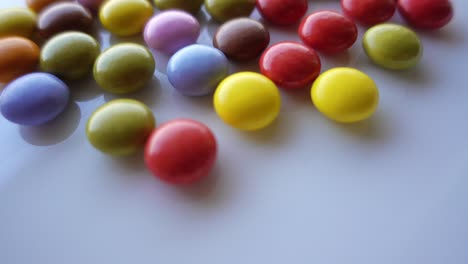 multi color smarties as background