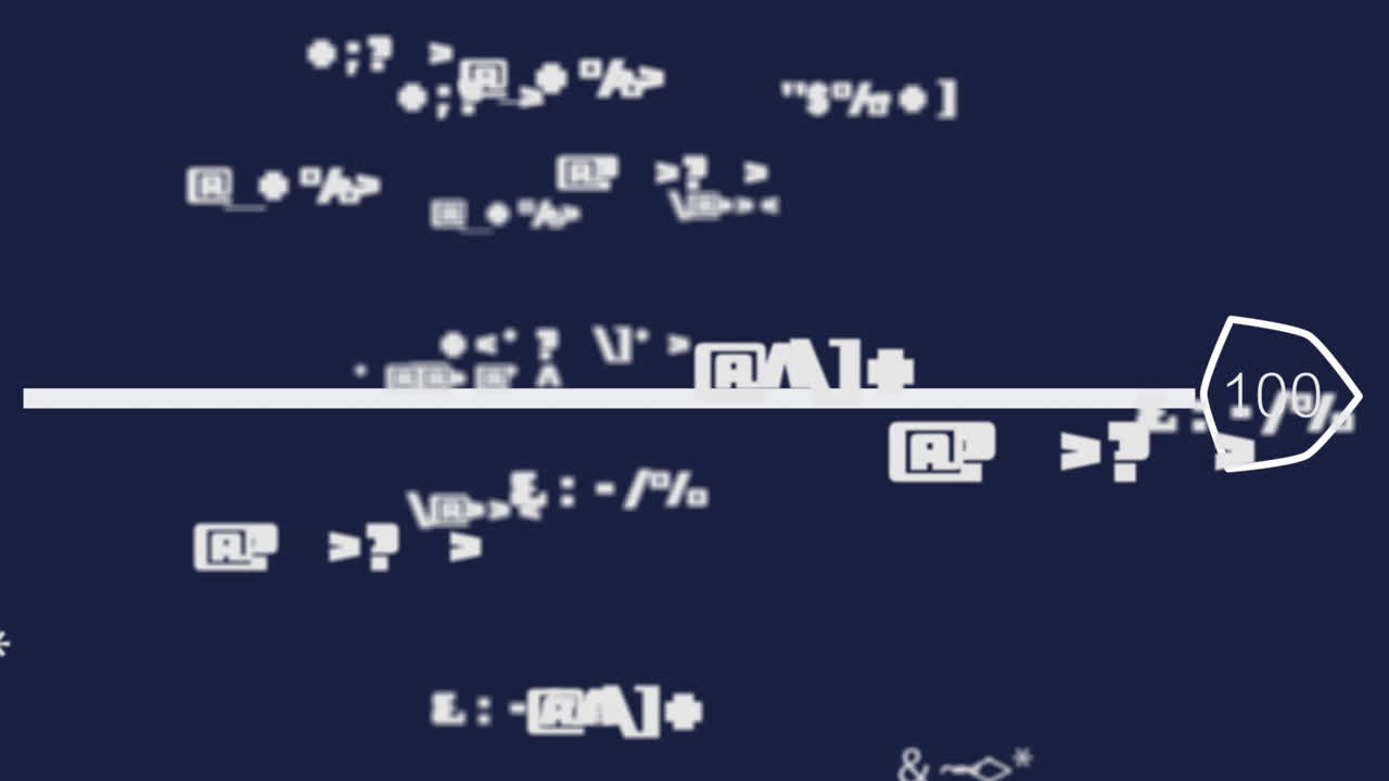анимация статистики и обработка финансовых данных на темном фоне