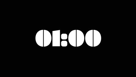 One-Minute-Countdown-On-Milka-1-Typography-In-Black-And-White