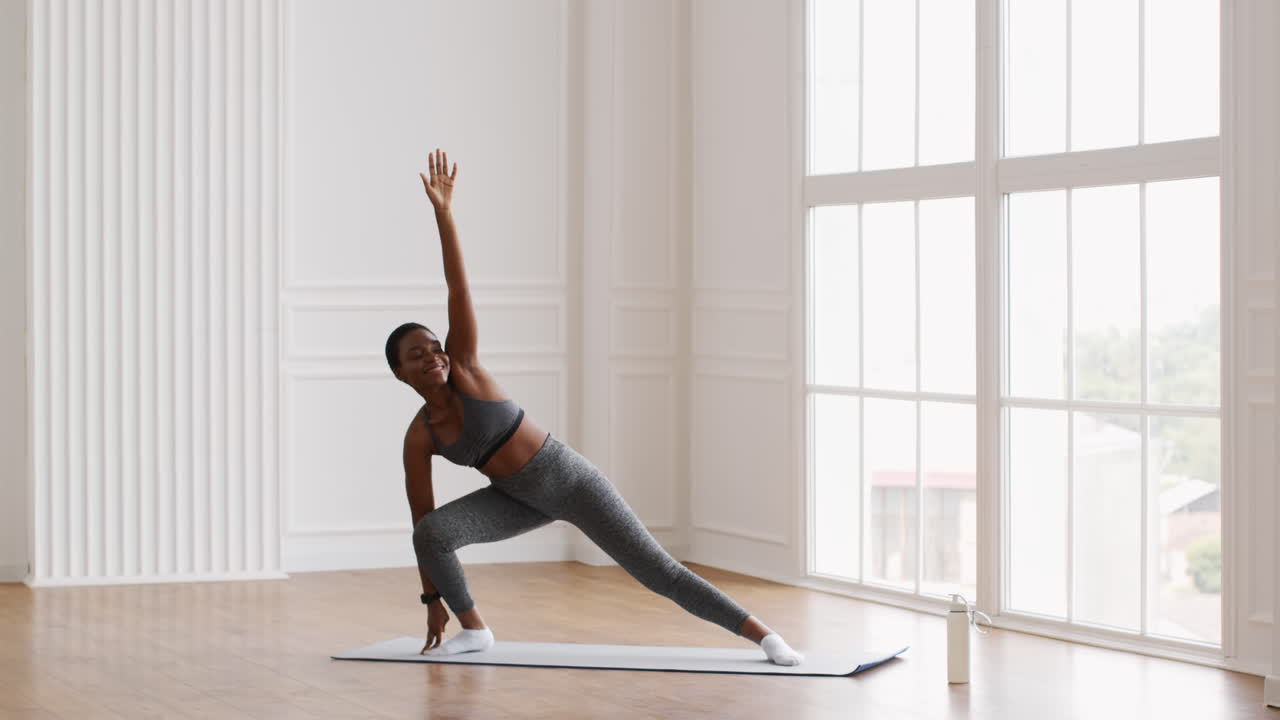 Woman practicing yoga