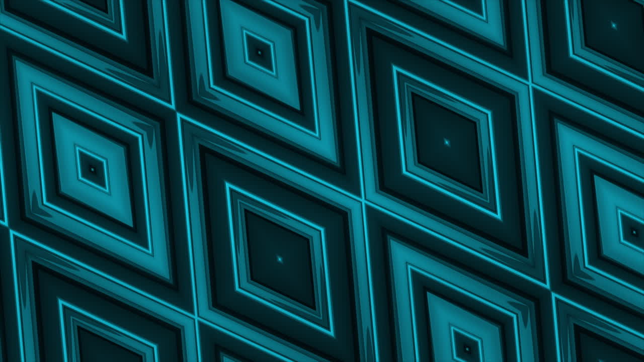 Teal Geometric Pattern