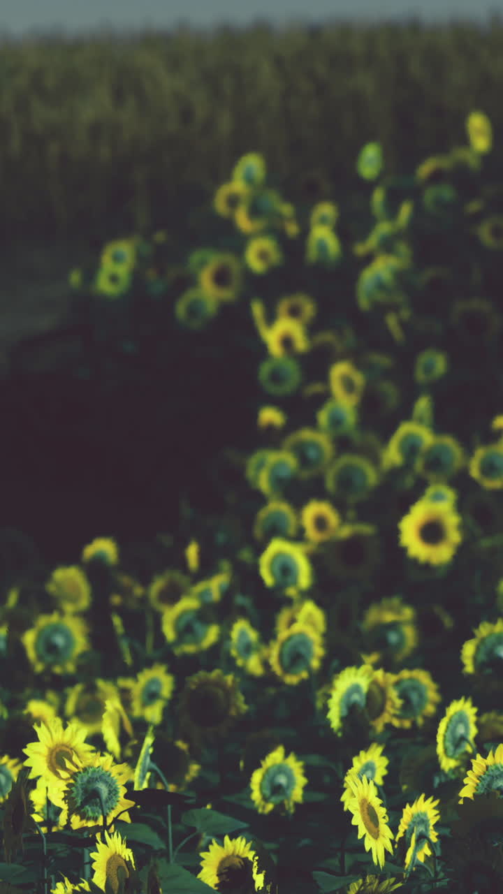 hermoso campo de girasoles