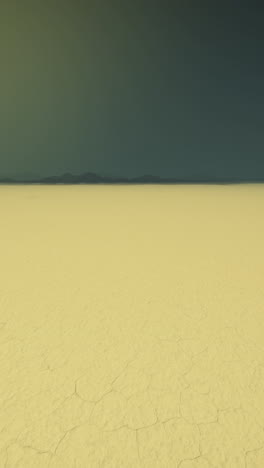 a barren desert landscape under a stormy sky