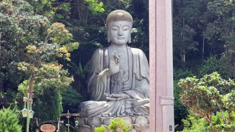 giant stone buddha in nature - gimbal left to right