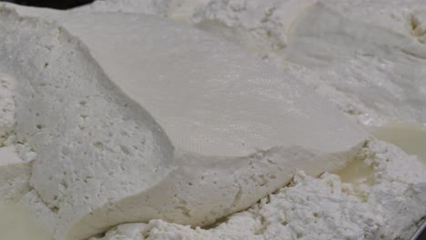 Cottage-cheese,-curd-mass-manufacturing,-dairy-product-making,-food-processing