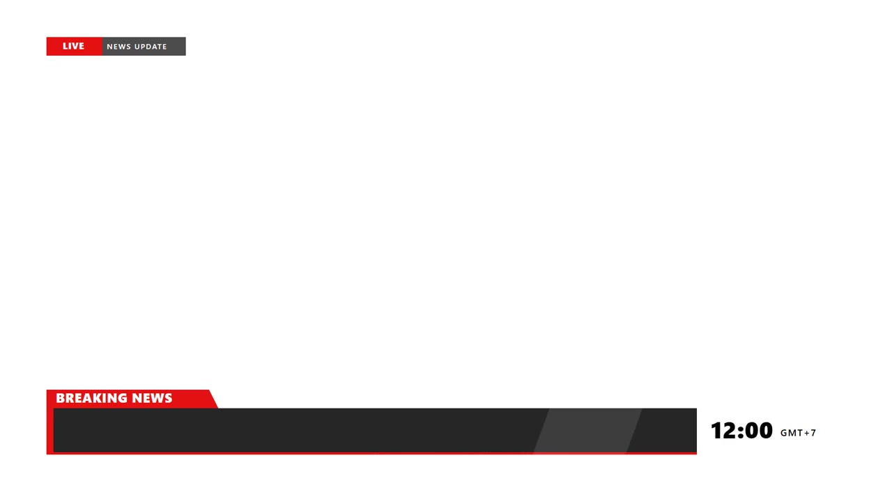 Grafisk overlay til breaking news-udsendelse (lower third)